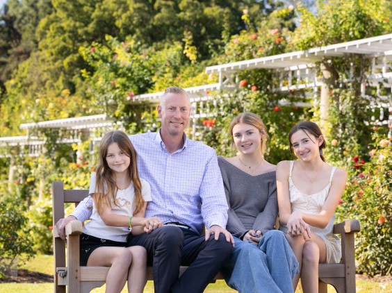 Donor Andrew Schmoller and Family