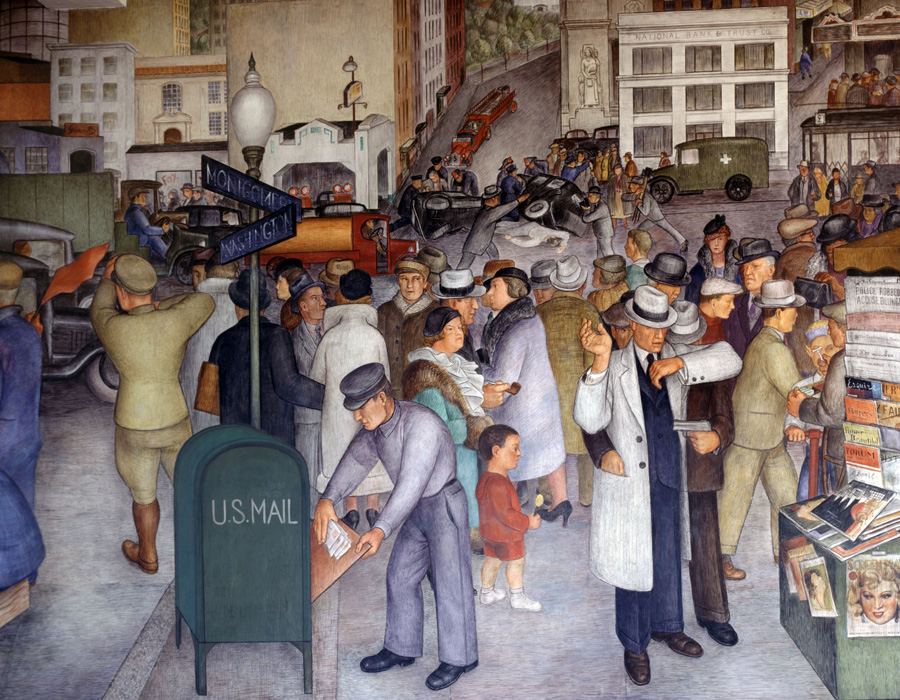 Victor Arnautoff, City Life mural