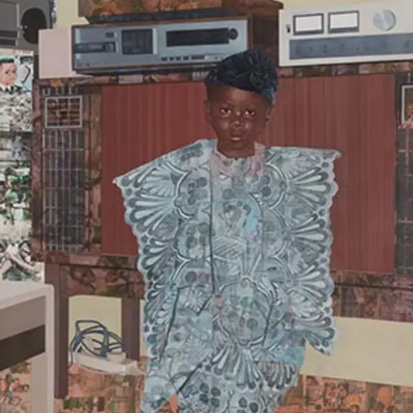 Njideka Akunyili Crosby, "The Beautyful Ones" Series #8.