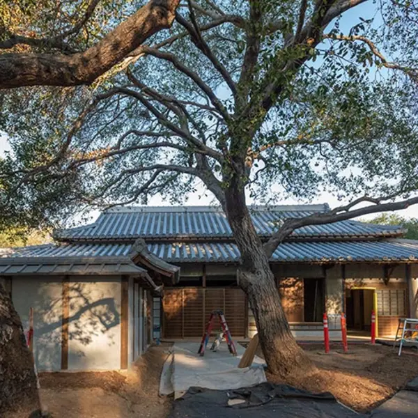 The exterior of the Japanese Heritage Shōya House. 