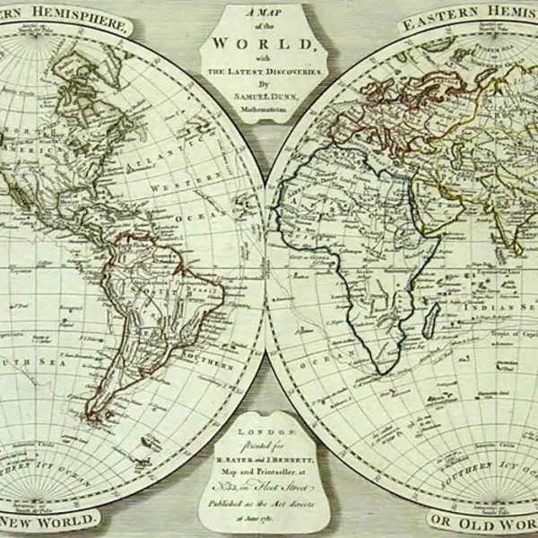 Map of the world.