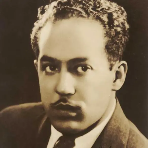 Portrait of Langston Hughes, signed by the author. The Huntington Library, Art Museum, and Botanical Gardens.