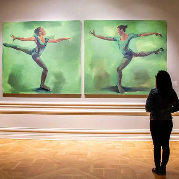 The exhibition “The Hilton Als Series: Lynette Yiadom-Boakye” is on view through May 11 in the Huntington Art Gallery. Photo by Deborah Miller.