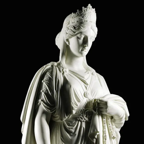 Harriet Goodhue Hosmer, Zenobia in Chains, 1859, marble, height: 82 × 27 × 33 in. (208.3 × 68.6 × 83.8 cm.). Purchased with the Virginia Steele Scott Acquisition fund for American Art. The Huntington Library, Art Museum, and Botanical Gardens.