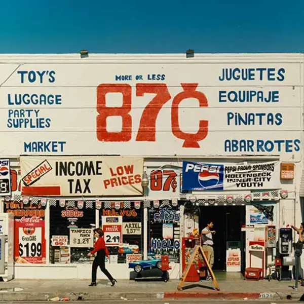 John Humble, 2029 1st Street, Boyle Heights, Feb. 26, 1998, chromogenic print. Ruth Rowland Hall Memorial Book Endowment, 2016. © John Humble, 2019. The Huntington Library, Art Museum, and Botanical Gardens.