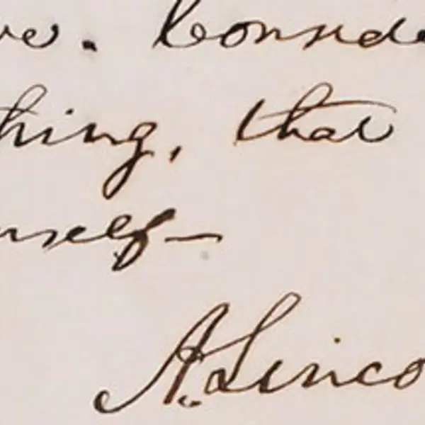 lincoln signature