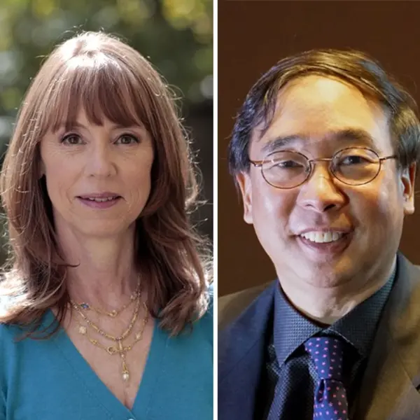 Photograph of Nathan Wang and Lisa See