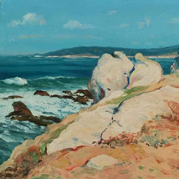 Painting of Monterey coast by Guy Rose