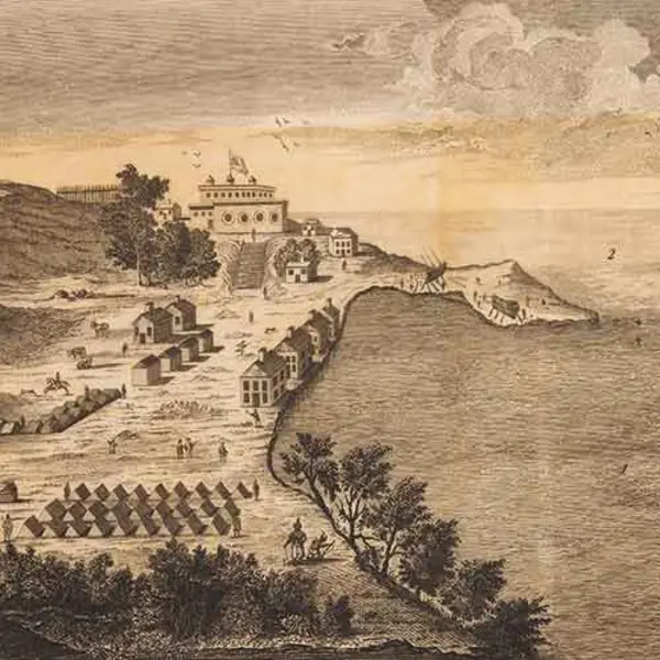 Illustration of Oswego, on Lake Ontario