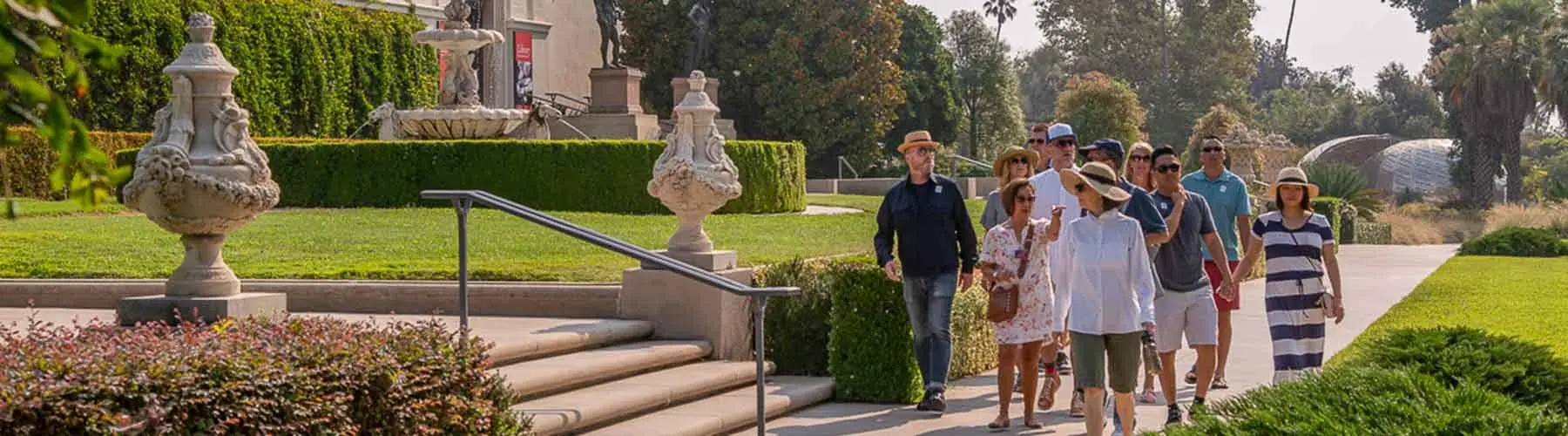 Tour group at The Huntington