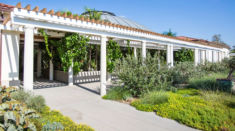 Rose Hills Foundation Garden Court Entrance