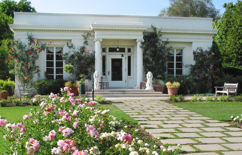 Front entrance of The Rose Garden Tea Room, which will be restored.