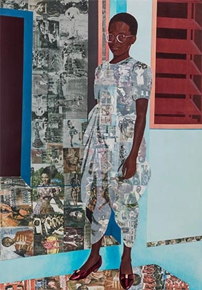 Njideka Akunyili Crosby, “The Beautyful Ones” Series #1c, 2014. 