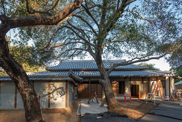 The exterior of the Japanese Heritage Shōya House. 