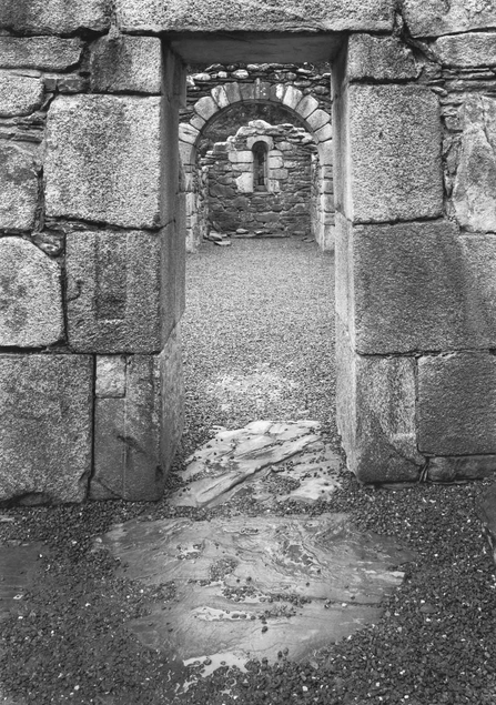 Paul Caponigro (b. 1932), Glendalough, Wicklow, Ireland, 1988, gelatin silver print. © Paul Caponigro, photo courtesy of The Huntington Library, Art Collections, and Botanical Gardens.