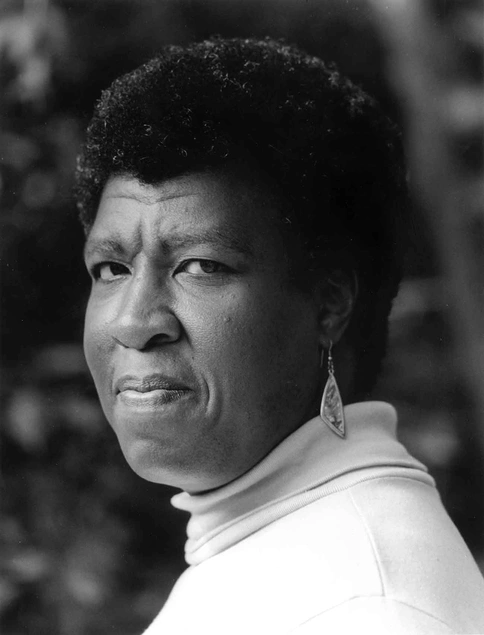 Octavia E. Butler, c. 1988. © Miriam Berkley; for alternative images and questions regarding usage, please contact photographer Miriam Berkley