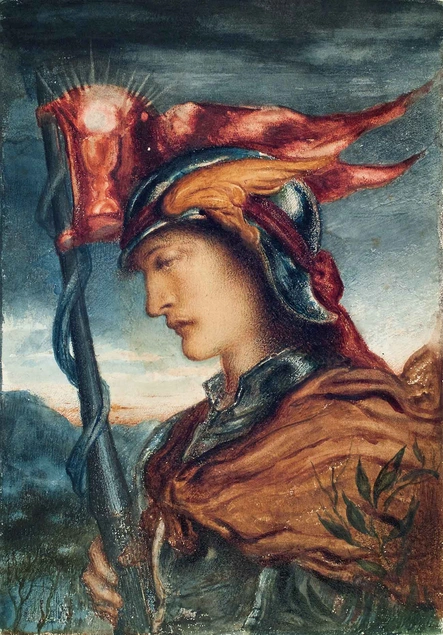 Simeon Solomon, Sir Galahad, n.d. Watercolor. Huntington Library, Art Collections, and Botanical Gardens.