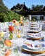 A beautifully set table ready for guests.