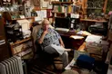 Al Martinez in his study. Huntington Library, Art Collections, and Botanical Gardens.