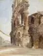 James Holland (British, 1800-1870), Verona, Amphitheater, n.d., watercolor over pencil, The Huntington Library, Art Collections, and Botanical Gardens, Gift of Frances Crandall Dyke