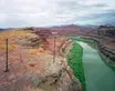 Karen Halverson, Shafer Trail, near Moab, Utah from the Downstream series, 1994–95. Archival pigment print; 24 x 20 in. Courtesy of the Artist.