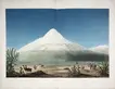 Le Chimborazo, vu depuis le plateau de Tapia (Chimborazo Seen from the Tapia Plateau) in Alexander von Humboldt (1769–1859), Vues des cordillères, et monuments des peuples indigènes de l’Amérique, (View of the cordilleras and monuments of the indigenous peoples of the Americas), Paris: F. Schoell, 1810–13, color aquatint, mezzotint, engraving, and etching with watercolor, 20 × 27 in. The Huntington Library, Art Collections and Botanical Gardens.