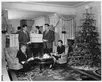 Christmas portrait of the Hong Family, photograph, ca. 1960s. The Huntington Library, Art Collections, and Botanical Gardens.